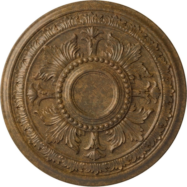 Ekena Millwork Tellson Ceiling Medallion (Fits Canopies up to 6 3/4"), 30 5/8"OD x 2 1/2"P, Rubbed Bronze CM30TERZS - main